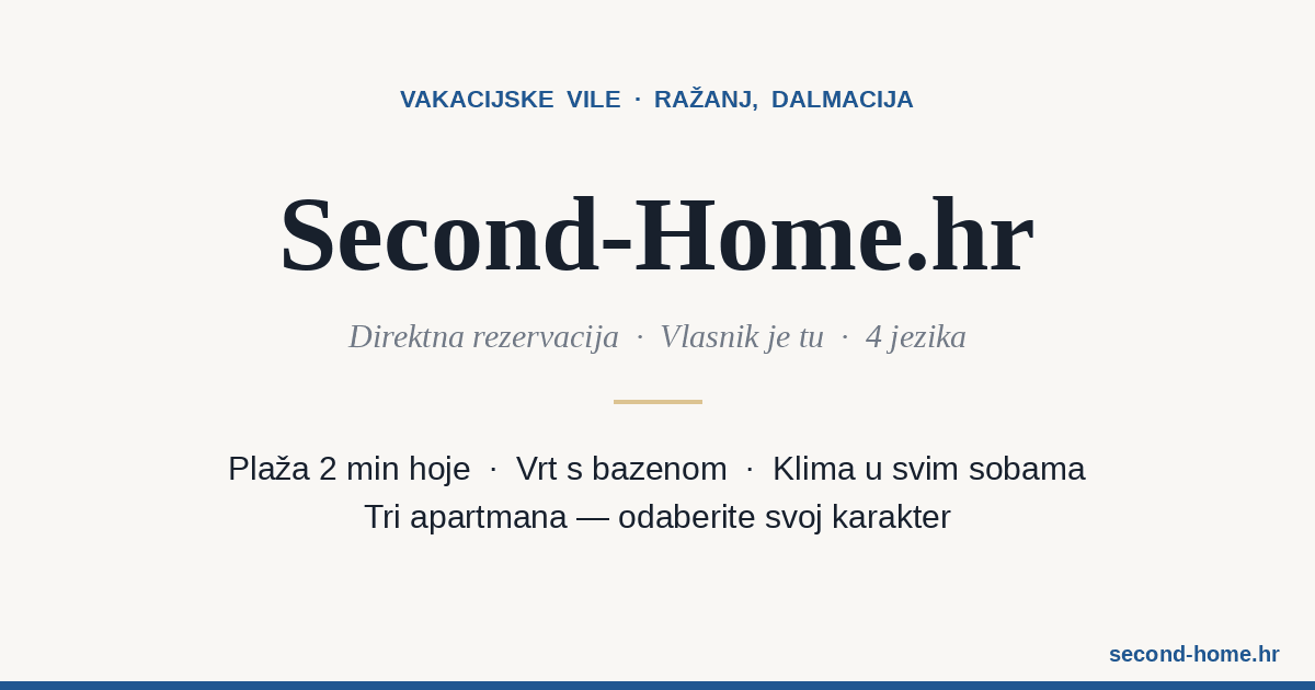 Spletna stran Second Home